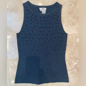 Caché Women’s Beaded Knit Blouse